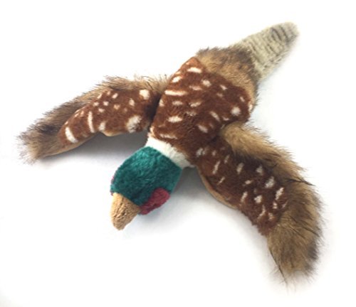 Sancho & Lola's Pheasant Dog Toy for Interactive Play and Training, Medium, Plush, Multicolored - Supporting Dog Rescue Since 2015