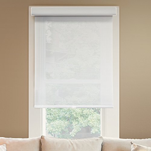 Chicology Deluxe Free-Stop Cordless Roller Shades, No Tug Privacy Window Blind, Magnolia (Light Filtering), 23'W X 72'H