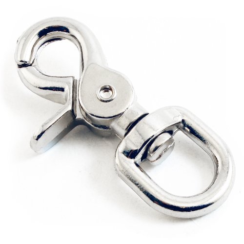 Quality Chrome 2-3/4' Trigger Snap Hook 5/8' Swivel Eye - Great for Pet Leashes, Bag Straps