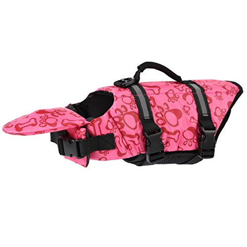 PETCEE XS Dog Life Jacket for Small Dogs Dog Life Vest with Buoyancy and Rescue Handle for Swimming