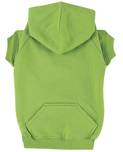 Zack & Zoey Basic Hoodie for Dogs, 30' XX-Large, Parrot Green