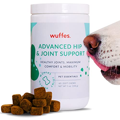 Wuffes Chewable Dog Hip and Joint Supplement - Glucosamine & Chondroitin Chews - Dog Joint Supplements & Vitamins Made with Natural Ingredients - Small & Large Dog Health Supplies Extended Joint Care