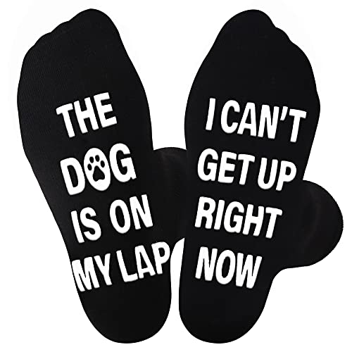Jeasona Dog Gifts for Dog Lovers Dog Dad Gifts Funny Fun Men’s Non-slip Socks