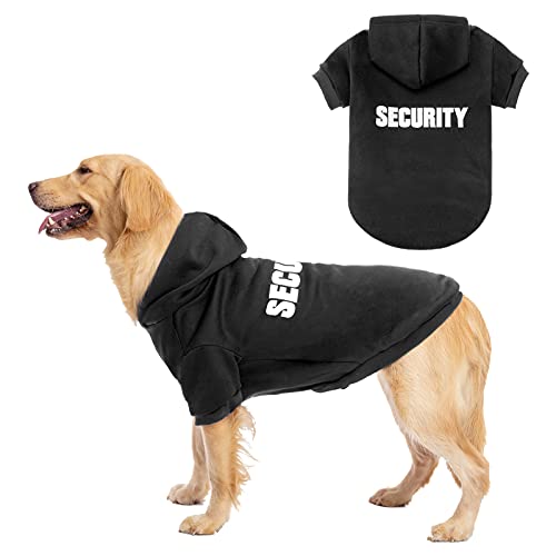 BINGPET BA1002-1 Security Patterns Printed Puppy Pet Hoodie Dog Clothes Large