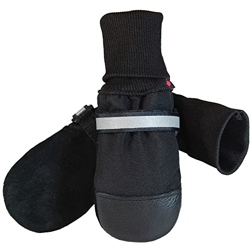 Muttluks, Original Fleece-Lined Winter Dog Boots with Leather Soles for Cold Weather