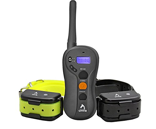 PATPET Dog Training Collar Blind Operation Shock Collar for Training 2 Dogs - Rechargeable and Waterproof 660yd Remote E-Collar with Separate Command Buttons,Fit for 15-100 lb