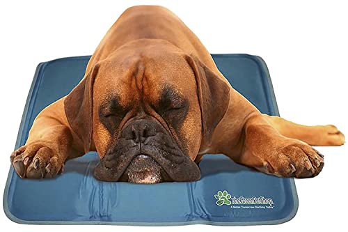 The Green Pet Shop Dog Cooling Mat - Pressure-Activated Gel Cooling Mat For Dogs, Medium Large Size - This Pet Cooling Mat Keeps Dogs and Cats Comfortable All Summer - Ideal for Home and Travel