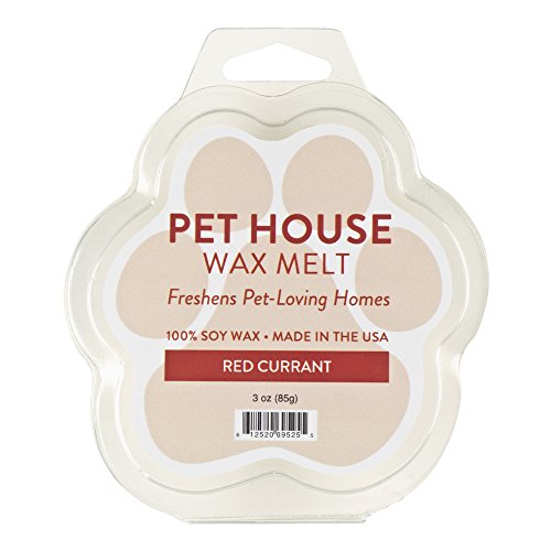 One Fur All 100% Natural Soy Wax Melts in 20+ Fragrances, Pack of 2 by Pet House - Long Lasting Pet Odor Eliminating Wax Melts, Non-Toxic Pet Wax Melts, Made in USA (Red Currant)