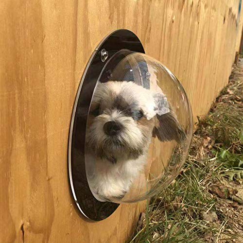 BobbyPet Dog Fence Window - Clear View Dome Pet Peek Window - XL Size for Dog/cat/Horse,Even Children