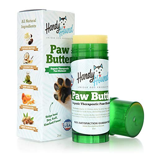 Handy Hound Paw Butter | Dog Paw Balm for Dogs and Cats - Paw Soother and Protection Balm for Dogs | Ideal for All Extreme Weather Season Conditions | 2 Oz