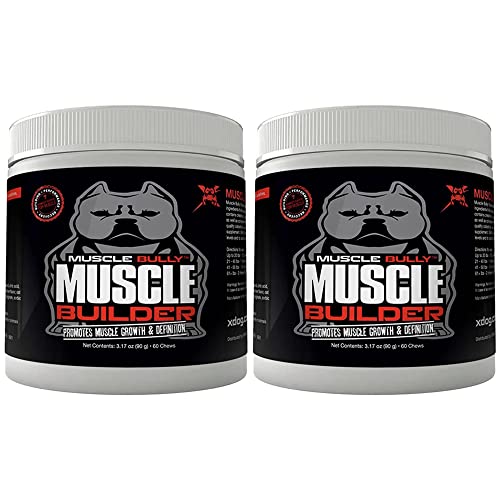 Muscle Bully Muscle Builder for Dogs - Proven Muscle Building Ingredients That Support Muscle Growth, Size and Definition. Ultimate Canine Muscle Building Supplement. National ABKC Champions Approved!
