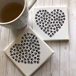 Klaygirl Dog Print Coasters