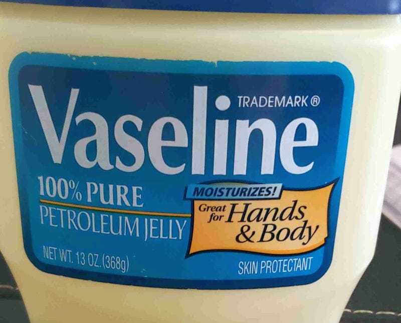 vaseline to fix dog leather scratches