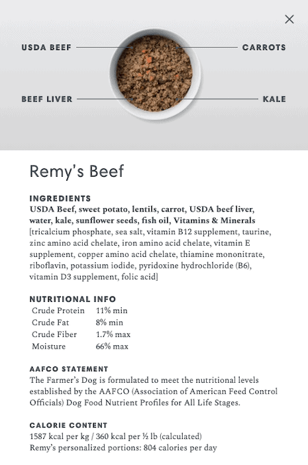 farmer dog beef recipe